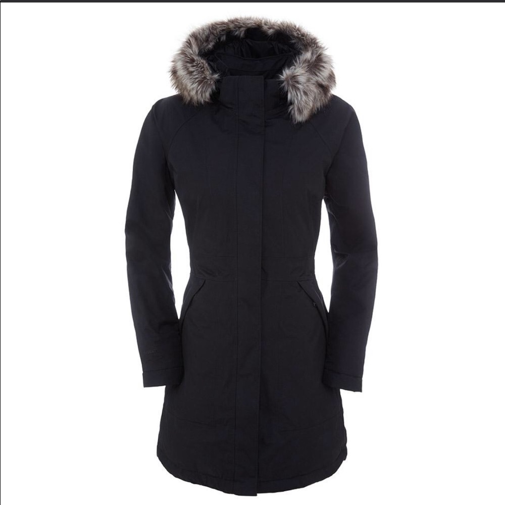 The North Face Arctic Parka - grey faux fur hood